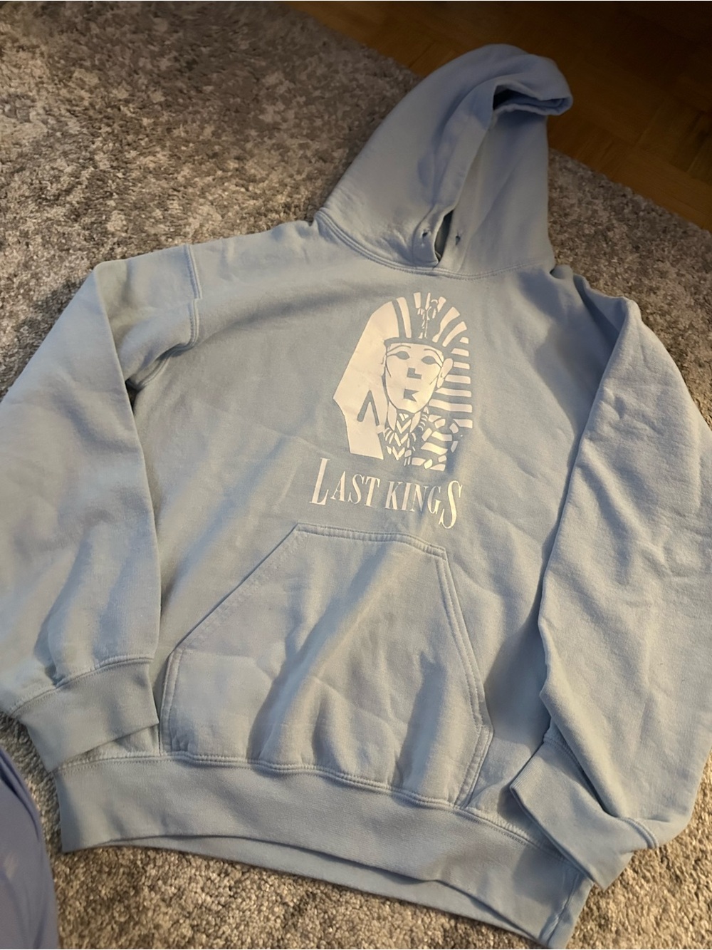 Light Blue Graphic Hoodie
